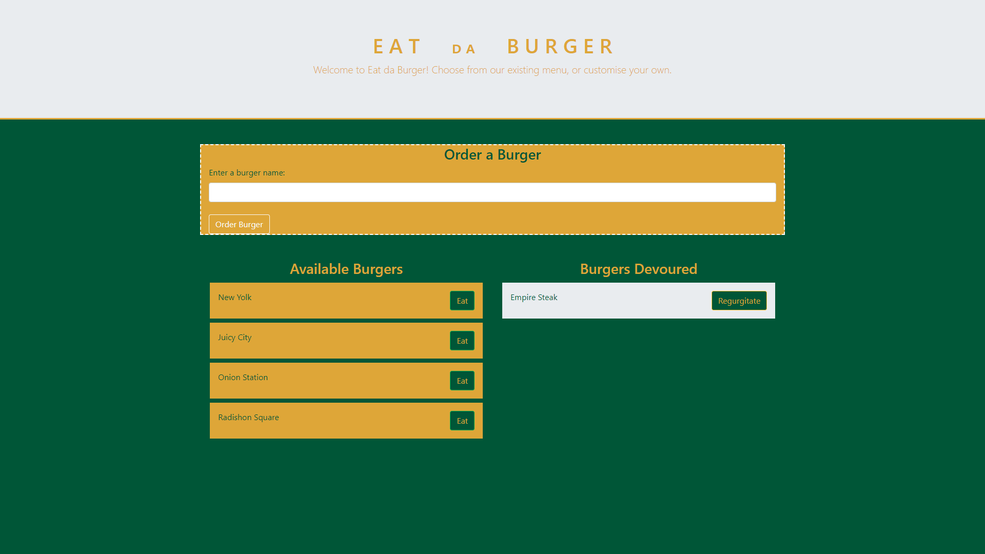 preview of Eat Da Burger