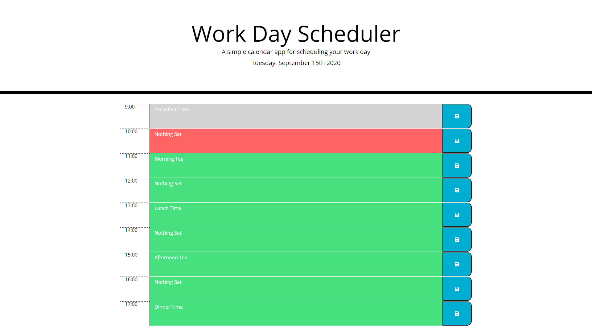 preview of JavaScript day schedule